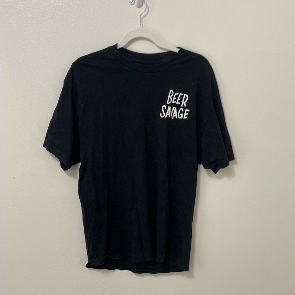 Black Crew Neck Short Sleeve Tee